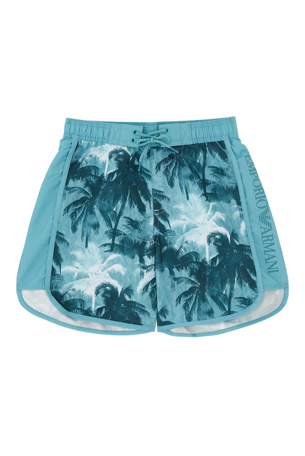 Kids Palm Tree Swimming Shorts